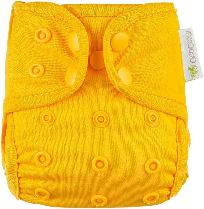 OsoCozy Newborn Reusable Cloth Diaper Covers - Adjustable Snap Fit & Double Leg Gussets for Baby Boys & Girls from 6-12 Pounds. Use with Prefold, Flat or Fitted Cloth Diapers or Snap-in Inserts - Image 1